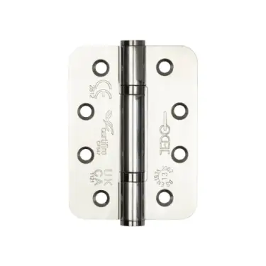 Click Here To Enlarge This Photo Of J9633PSS Frelan Hardware Certifire Grade 13 &lpar;Stainless Steel&rpar; Radius 3 Knuckle Polymer Bearing Hinges 102mm x 76mm x 3mm Polished Stainless Steel &lpar;Pack of 3&rpar;