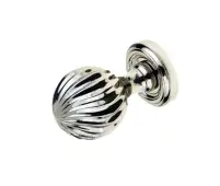 JV635PN Frelan Hardware Jedo Clarisse Mortice Door Knob Polished Nickel