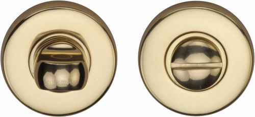 Click Here To Enlarge This Photo Of V4049-PB Heritage Brass Thumbturn & Emergency Release Polished Brass Finish