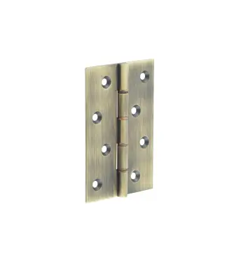 Click Here To Enlarge This Photo Of J9018AB Frelan Hardware Double Phosphor Bronze Washered Hinges 102mm x 67mm x 2.5mm Antique Brass