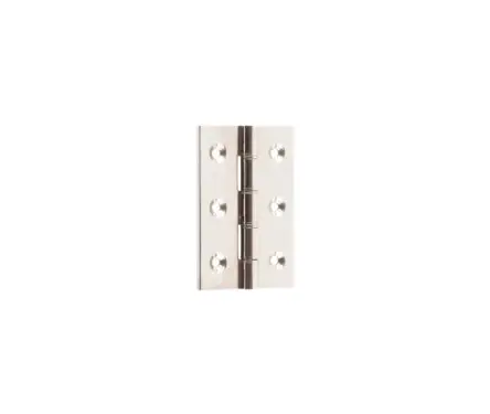 Click Here To Enlarge This Photo Of J9017PN Frelan Hardware Double Phosphor Bronze Washered Hinges 76mm x 50mm x 2.5mm Polished Nickel