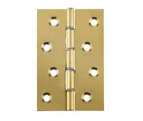 J9003PB Frelan Hardware Double Steel Washered Hinges 102mm x 67mm x 2mm Polished Brass