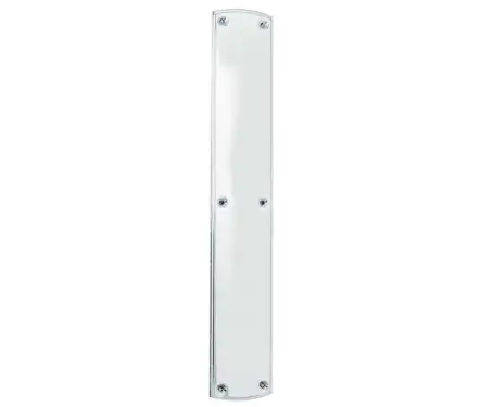 Click Here To Enlarge This Photo Of JV3699PC Frelan Hardware Jedo Blenheim & Chatsworth Finger Plate 460mm x 75mm Polished Chrome
