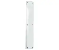 JV3699PC Frelan Hardware Jedo Blenheim & Chatsworth Finger Plate 460mm x 75mm Polished Chrome