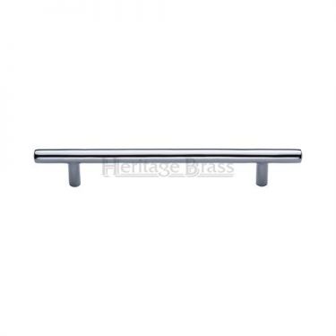 Click Here To Enlarge This Photo Of C0361 203-PC Heritage Brass Cabinet Pull Bar Design 203mm ctc Polished Chrome Finish
