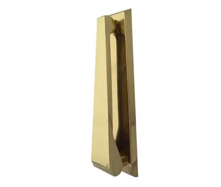 Click Here To Enlarge This Photo Of JV2PB Frelan Hardware Jedo Contemporary Door Knocker 157mm Polished Brass