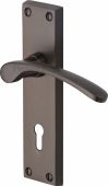 V4130-MB Heritage Brass Door Handle Lever Lock Sophia Design Matt Bronze Finish