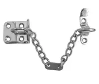 J3002PC Frelan Hardware Jedo Heavy Duty Security Door Chain 200mm Polished Chrome