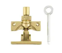 JV88LPB Frelan Hardware Jedo Lockable Brighton Fastener 58mm Polished Brass