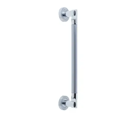 Click Here To Enlarge This Photo Of JV791PCSC Frelan Hardware Jedo Lydia Pull Handle 225mm Polished Chrome / Satin Chrome