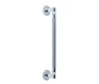 JV791PCSC Frelan Hardware Jedo Lydia Pull Handle 225mm Polished Chrome / Satin Chrome