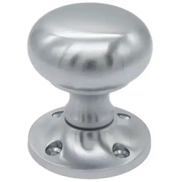 Click Here To Enlarge This Photo Of JV172BSC Frelan Hardware Jedo Mushroom Mortice Door Knobs 57mm Diameter Satin Chrome