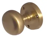 JV35SB Frelan Hardware Jedo Mushroom Mortice Door Knobs 60mm Diameter Satin Brass