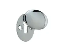JV75PC Frelan Hardware Jedo Oval Covered Escutcheon 45mm Polished Chrome