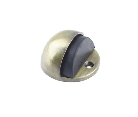 Click Here To Enlarge This Photo Of JV86AB Frelan Hardware Jedo Oval Floor Mounted Door Stop (No Rose)  46x26mm Antique Brass