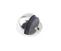 JV86PN Frelan Hardware Jedo Oval Floor Mounted Door Stop (No Rose)  46x26mm Polished Nickel