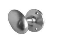JV34SC Frelan Hardware Jedo Oval Mortice Door Knobs Satin Chrome