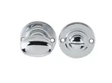 JV2680PC Frelan Hardware Jedo Oval Ringed Turn & Release 40mm Polished Chrome