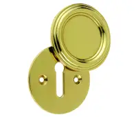 JV605PB Frelan Hardware Jedo Parisian Covered Escutcheon 42mm Polished Brass