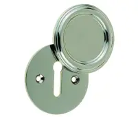 JV605PN Frelan Hardware Jedo Parisian Covered Escutcheon 42mm Polished Nickel