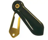 JC62 Frelan Hardware Jedo Porcelain Covered Escutcheon Black
