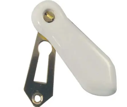 Click Here To Enlarge This Photo Of JC12 Frelan Hardware Jedo Porcelain Covered Escutcheon White