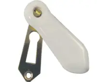 JC12 Frelan Hardware Jedo Porcelain Covered Escutcheon White