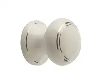 JC36 Frelan Hardware Jedo Porcelain Cupboard Knob 50mm White Silverline