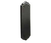 JC71 Frelan Hardware Jedo Porcelain Finger Plate 280mm Goldline Black