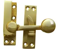 JV83PB Frelan Hardware Jedo Quadrant Sash Fastener 70mm Polished Brass