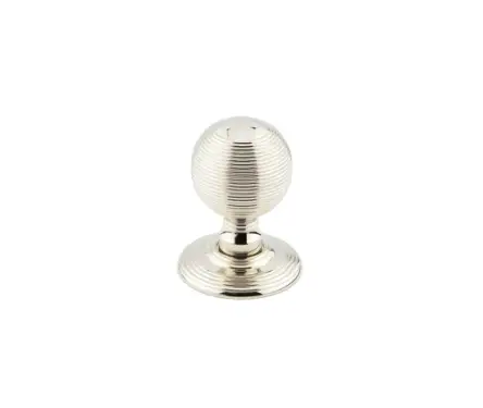 Click Here To Enlarge This Photo Of JR8MPN Frelan Hardware Jedo Reeded Mortice Door Knobs 62mm Polished Nickel