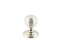 JR8MPN Frelan Hardware Jedo Reeded Mortice Door Knobs 62mm Polished Nickel