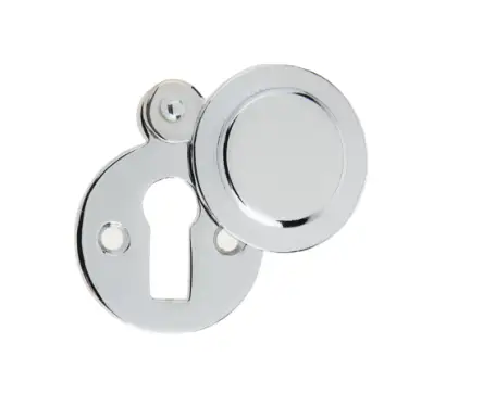 Click Here To Enlarge This Photo Of JV42PC Frelan Hardware Jedo Round Covered Escutcheon 32mm Polished Chrome