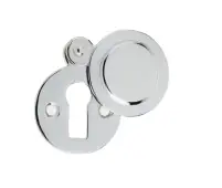JV42PC Frelan Hardware Jedo Round Covered Escutcheon 32mm Polished Chrome