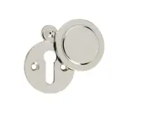 JV42PN Frelan Hardware Jedo Round Covered Escutcheon 32mm Polished Nickel