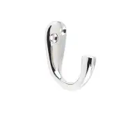 JV61PN Frelan Hardware Jedo Single Robe Hook 44mm Antique Brass