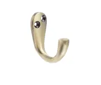 JV61AB Frelan Hardware Jedo Single Robe Hook 44mm Antique Brass