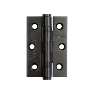 J9502MB Frelan Hardware Jedo Grade 7 &lpar;Stainless Steel&rpar; Ball Bearing Hinges 76mm x 50mm Matt Black