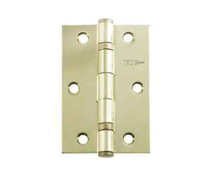 Click Here To Enlarge This Photo Of J8501EB Frelan Hardware Jedo Steel Ball Bearing Hinges 89mm x 58mm x 2mm Electro Brass