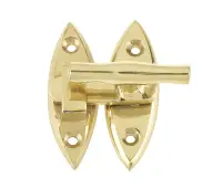JV4434PB Frelan Hardware Jedo Throw Over Catch 54mm Polished Brass