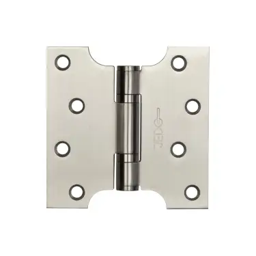 Click Here To Enlarge This Photo Of J9449SSS Frelan Hardware Jedo Satin Stainless Steel Ball Bearing Parliament Hinges 102mm x 50mm x 102mm