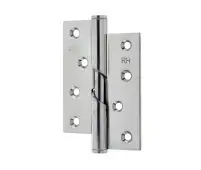 J9510RHPSS Frelan Hardware Jedo Polished Stainless Steel Rising Butt Hinges 102mm x 76mm x 3mm (Right Hand)