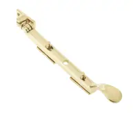 JV44APB Frelan Hardware Jedo Victorian Casement Stay 200mm Polished Brass