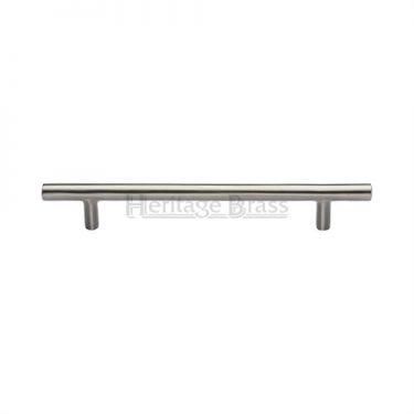 Click Here To Enlarge This Photo Of C0361 203-SN Heritage Brass Cabinet Pull Bar Design 203mm ctc Satin Nickel Finish
