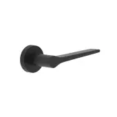 JV851MB Frelan Hardware Jedo 'Geo' Lever Handles on Round Rose - Matt Black