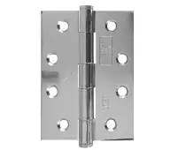 J451BT-PC Frelan Hardware Jedo Grade 7 Steel Heavy Duty Button Tip Hinges 102mm x 76mm x 2.5mm Polished Chrome