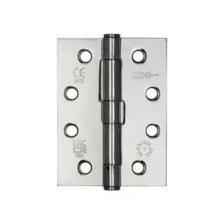 J451BT-PC Frelan Hardware Jedo Grade 7 Steel Heavy Duty Button Tip Hinges 102mm x 76mm x 2&period;5mm Polished Chrome