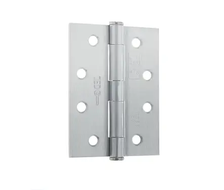 Click Here To Enlarge This Photo Of J451BT-SC Frelan Hardware Jedo Grade 7 Steel Heavy Duty Button Tip Hinges 102mm x 76mm x 2.5mm Satin Chrome