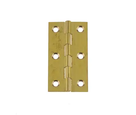 Click Here To Enlarge This Photo Of J8995 Frelan Hardware Plain Butt Hinges 63mm x 35mm x 1.5mm Polished Brass