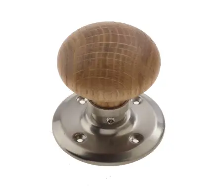 Click Here To Enlarge This Photo Of JKA70MSN Frelan Hardware Jedo French Oak Mortice Door Knobs Satin Nickel